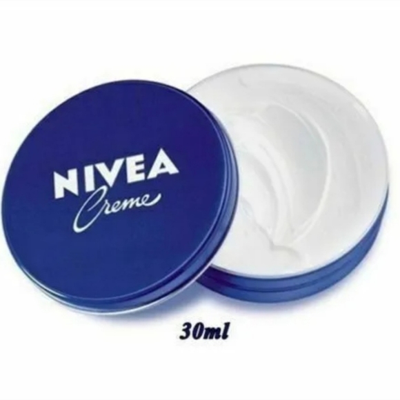 3 Pack Nivea Creme Rich Moisturizing Cream 1 oz Face Body Hands Travel Size Tins - Picture 2 of 3